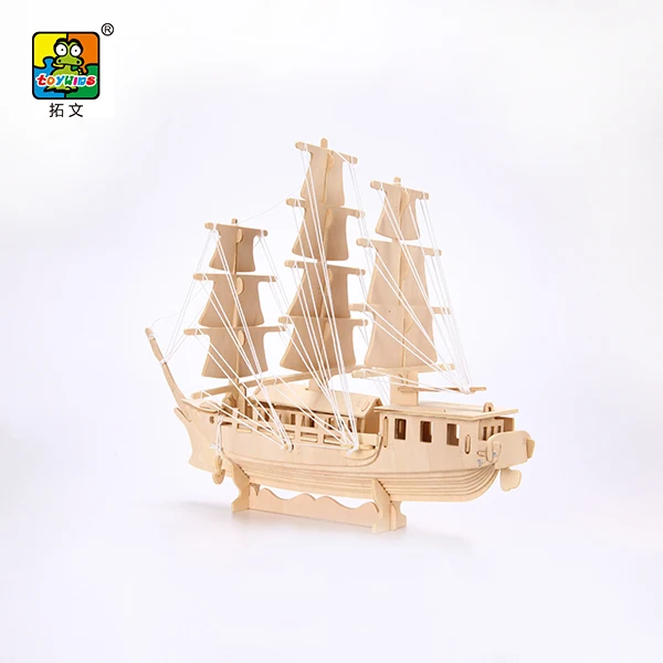 Diy 3d wood puzzle Ship Model Kit Wooden Assembly Toy cruise ship model wood boats Crafts Merchant Ship Boat Model for Teenage
