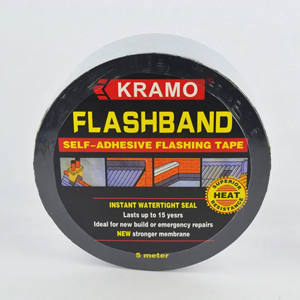 flashing band  waterproof bitumen tape  repair on the roof water ware very sticky not each move high adhesion long time  keep