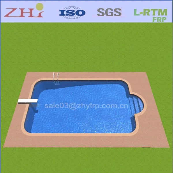 Fiberglass intex swimming pool with jet LED lights outdoor swimming pool designs