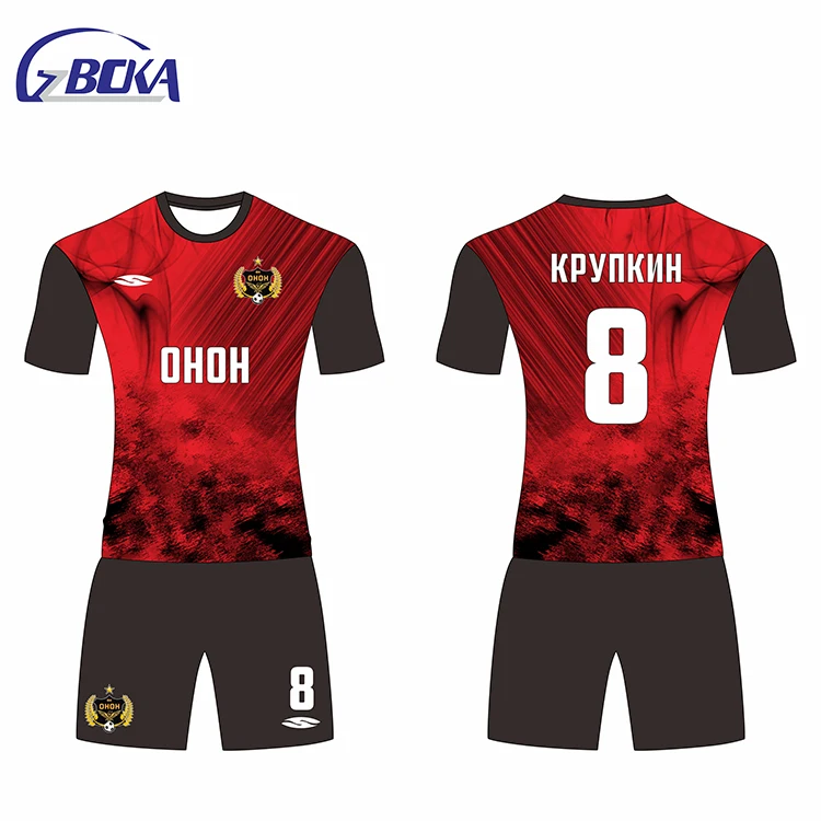 Latest premium blank football shirt blue yellow training set wholesale men custom soccer jersey