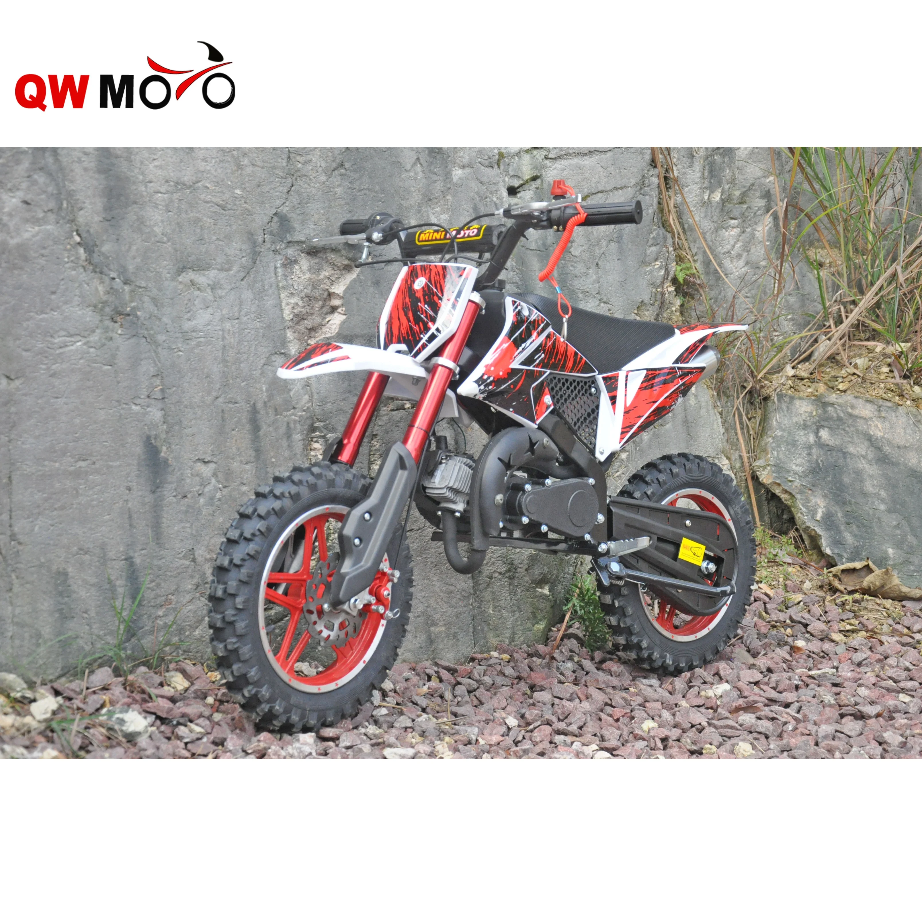 QWMOTO CE 2019 49CC 50CC Mini Moto Off Road Gasoline Mini Kids Motorcycle for sale QWMPB-02B