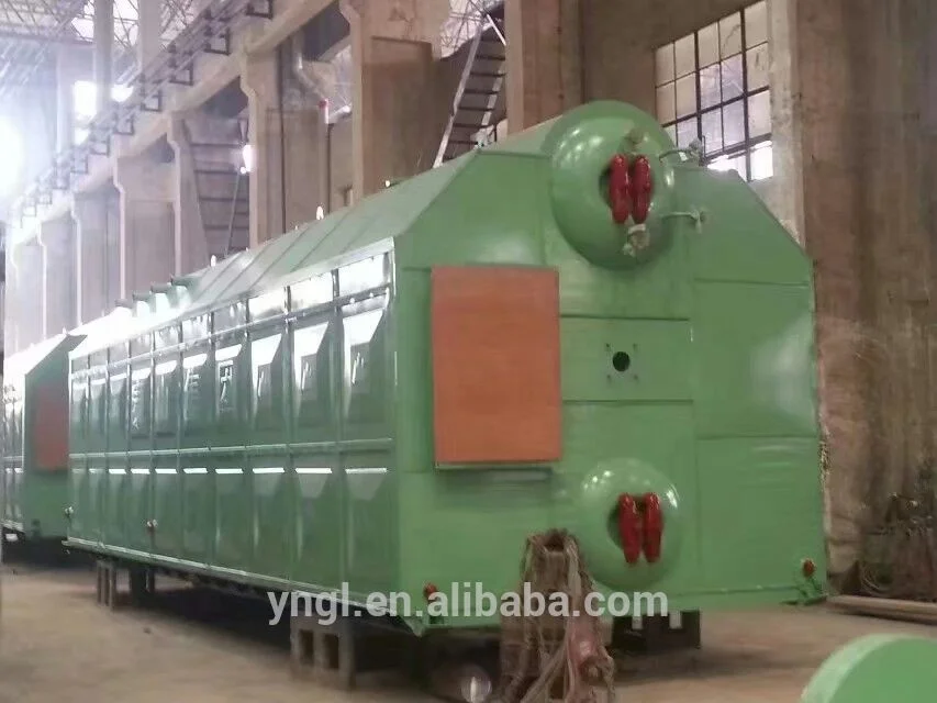 Solid fuel fired moving grate high pressure coal hot water boiler