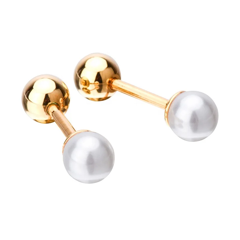 
Fashion White Pearl Cufflinks for Mens/Women Wedding Grooms Gift 