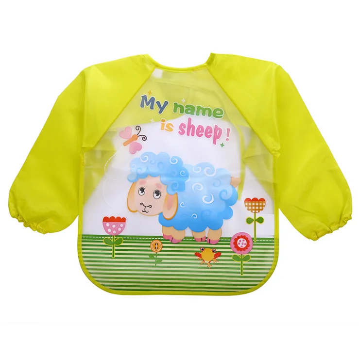 Custom Waterproof EVA Apron Easily Cleans Baby Bibs
