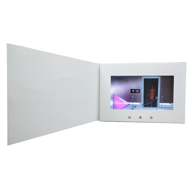 wedding celebration 7inch video brochure boxes digital chinese homemade lcd screen video brochure for wholesale