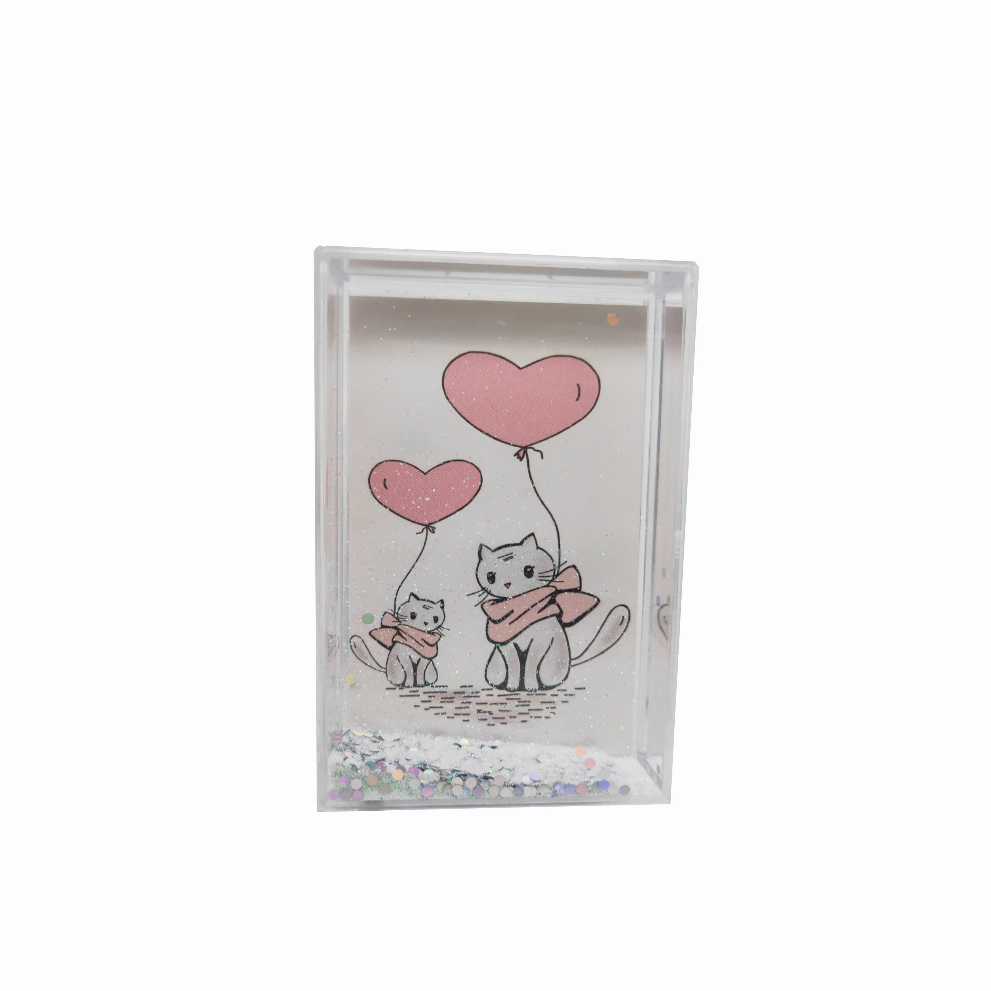 Блестящая жидкая фоторамка акриловая фоторамка Магнитная водная фоторамка