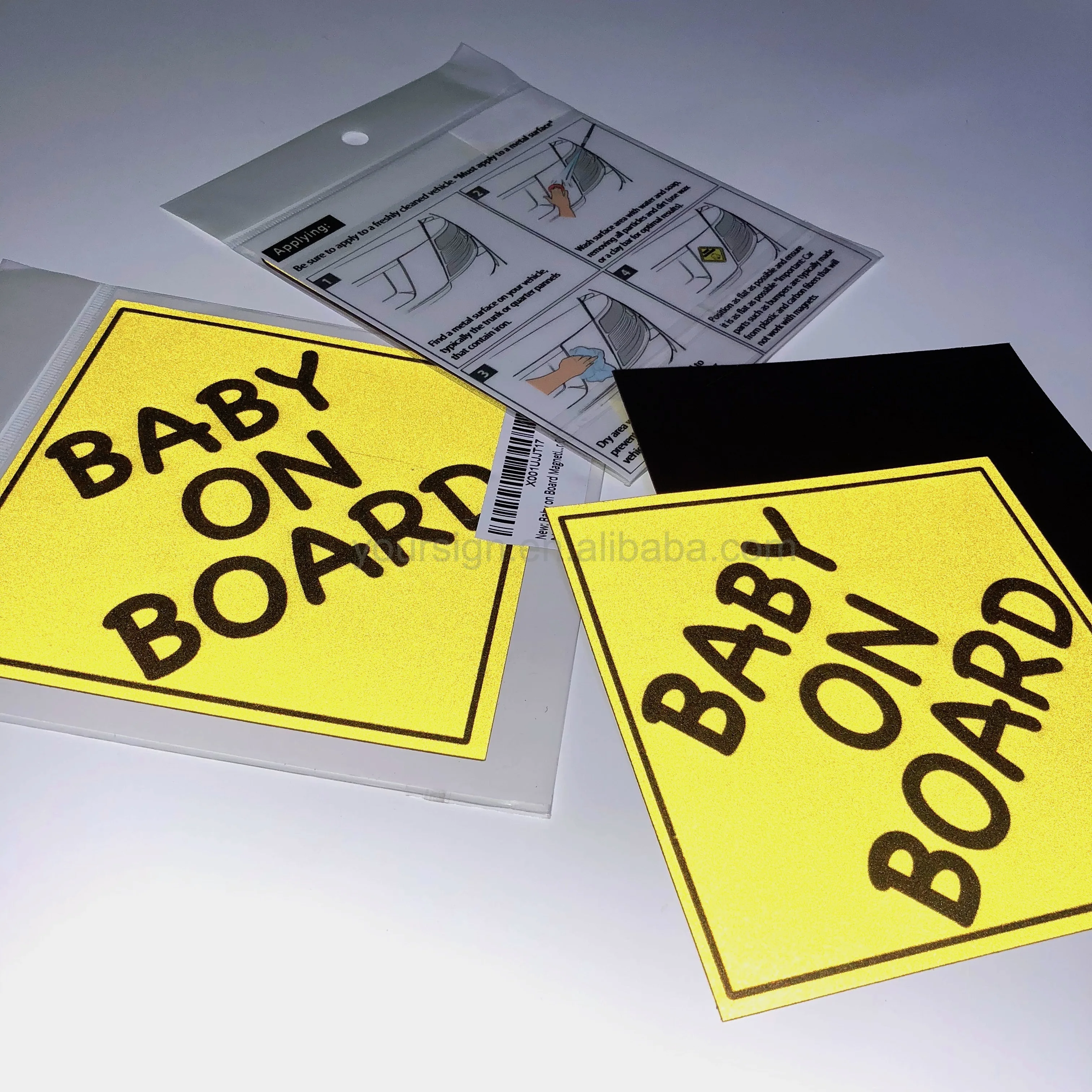 magnet cars baby on board sign magnetic sticker