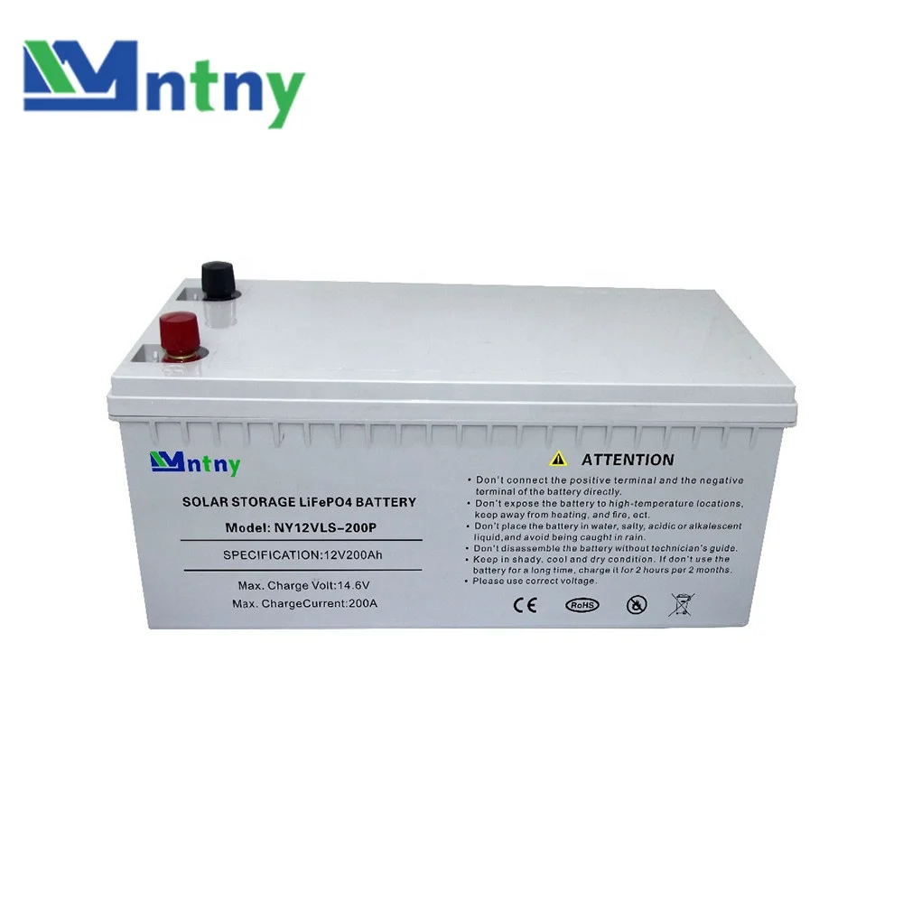 CNNTNY Lifepo4 12v 200ah Battery Pack Lipo Lithium Batteries for Solar Panel Supply