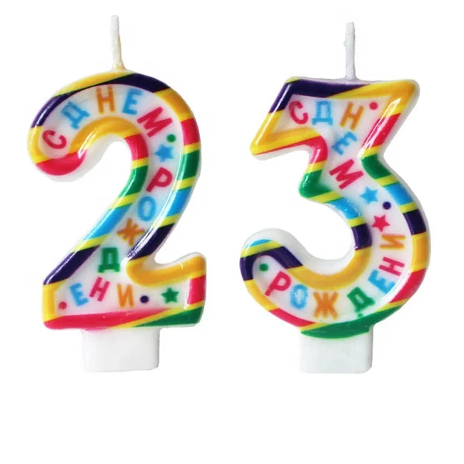 2019 new hot sale party birthday number candles wholesale for cake decoration