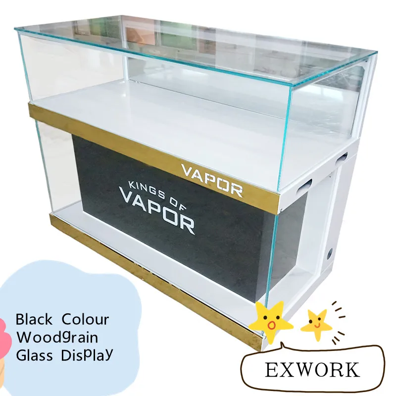 Cellphone display cabinet jewelry display cabinet glass display cabinet with lock