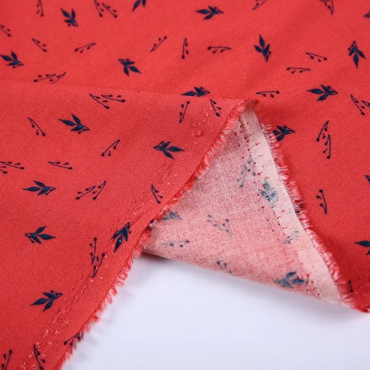 Мягкая модная ткань из вискозы с принтом, 100% вискозное плетение для платьев, сделано в шаосине