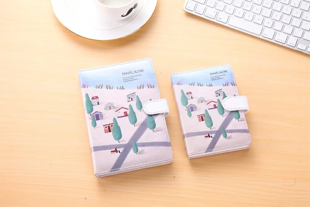Wholesale Travel Alone Drawing Leather Cover Dairy Book