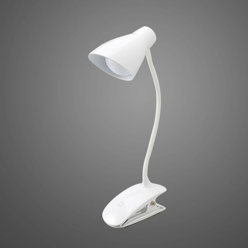 LED Dimmable Table Lamp USB Charge Reading Lamp with Desk Control Touch Clip Lamp