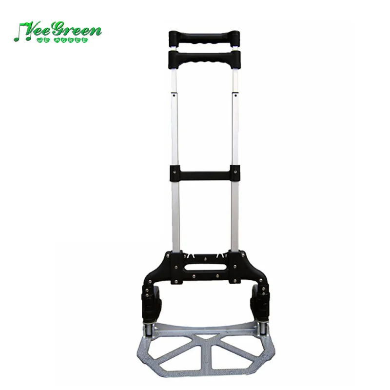Aluminum Collapsible Handy Carrying Trolley with Two Wheels