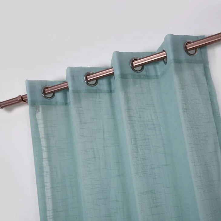 hot sale classic design sheer linen fabric window curtains for the living room home decor