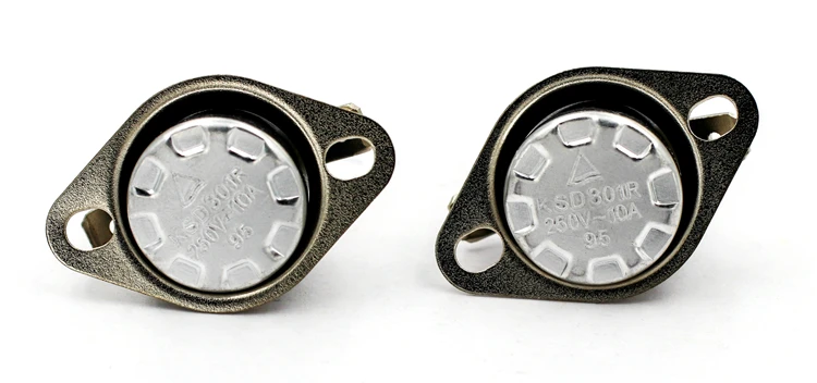 KH Termo Disco Termostatos ksd302 250V 10A CQC Thermostat 90 Auto Reset Toggle Switch