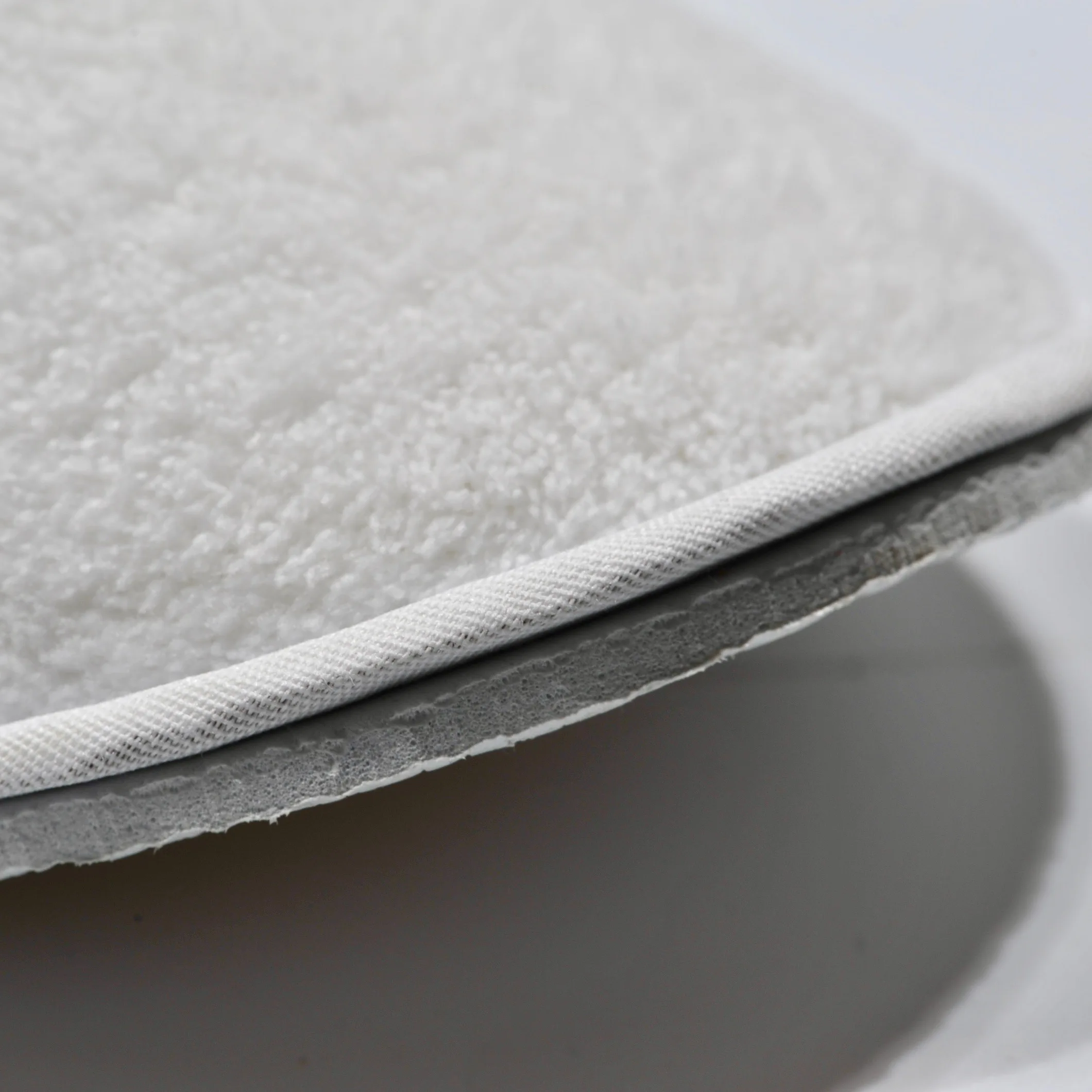
five star white hotel slippers for four season with poly velvet terry waffle material 