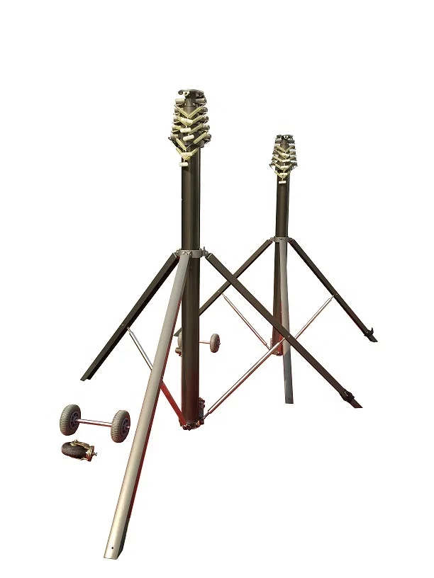 heavy duty vehicle mounted mobile telecommunication telescopic tower