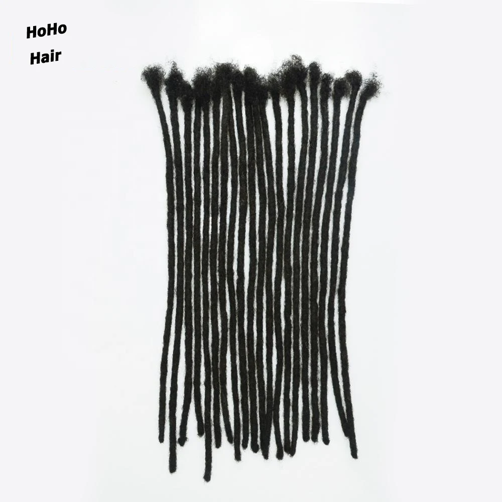 [HOHO DREADS] Wholesale hot selling in USA 12inch/0.4cm afro kinky human hair for dreadlocks African-American