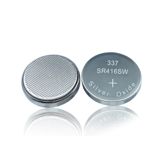 High Quality 1.55V 337 SR416SW Silver Oxide Button Cell Battery
