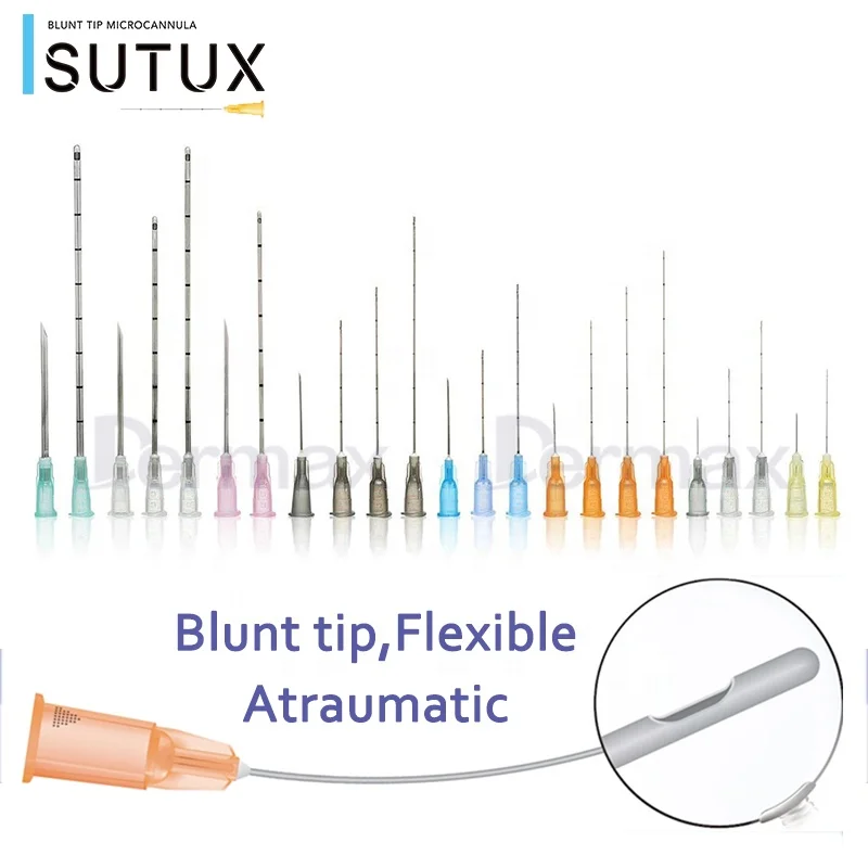 
Disposable medical safety hypodermic micro cannula needle for filler 