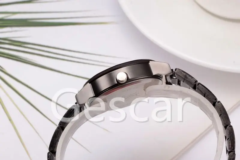 Brown glass minimalist watches KELVIN ladies personality Colors second hand stainless steel wwoor watch relojes de mujer