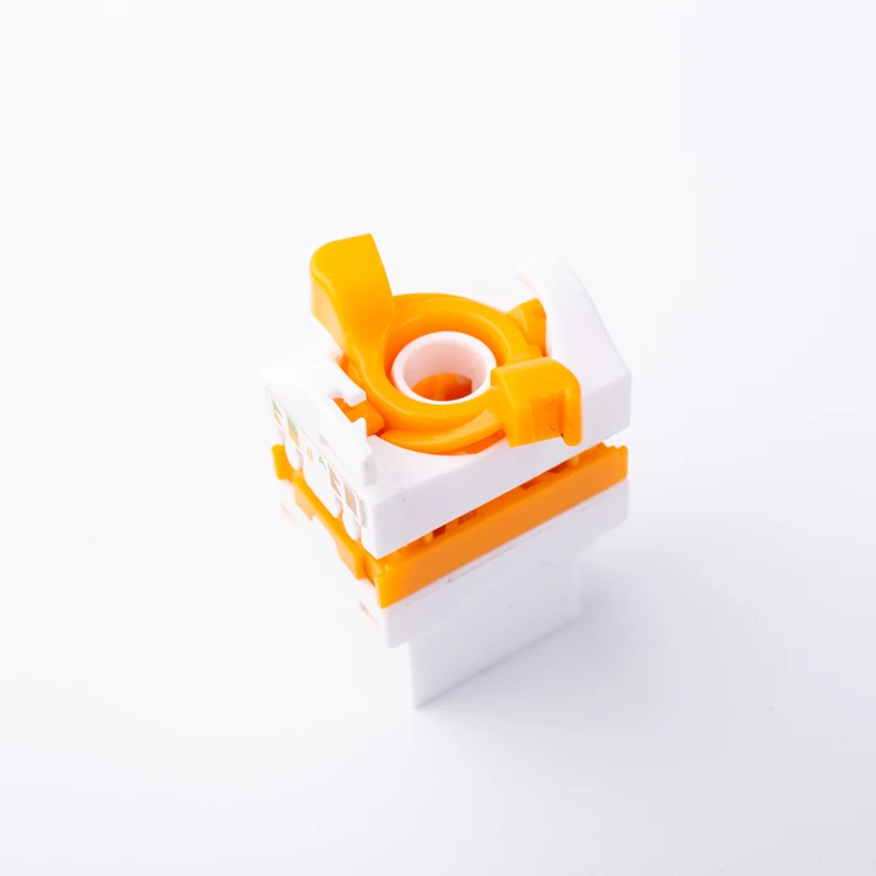 China suppliers snap on 8P8C shielded rj45 rj11 utp cat5e cat6 cat6a cat7 keystone jack