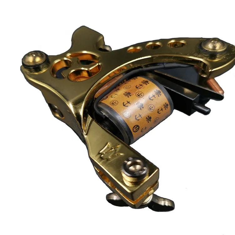 2019 Newest single wrap liner wind brass make tattoo machine parts 12 coil wrap core gun coil tattoo machine