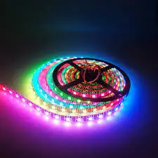 50m Transparent led strip 90W led strip 5V smd 5050 rgb cw ww APA102 4Pin double line JST connectors