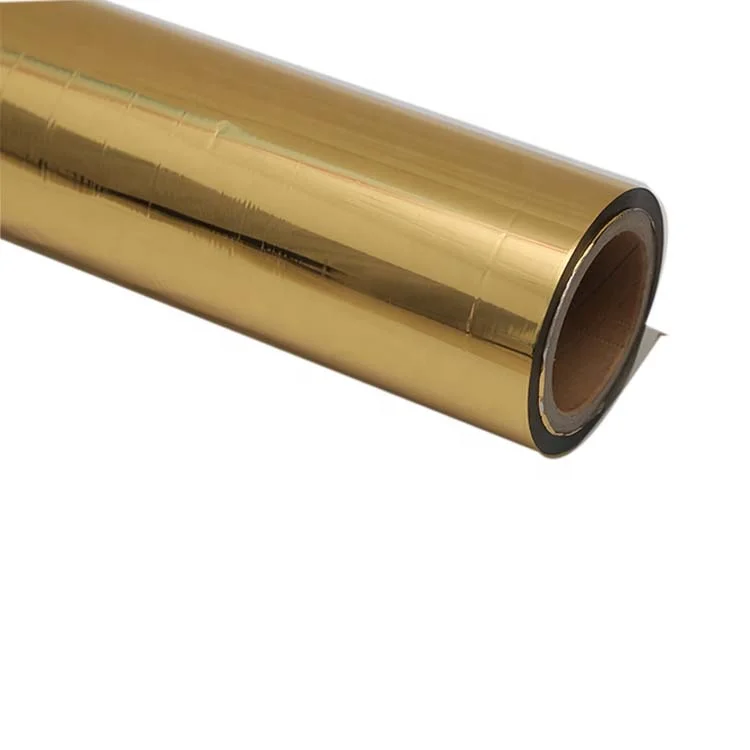 Latest product wholesale color laminating film,reflective aluminum film,gold metalized pet film