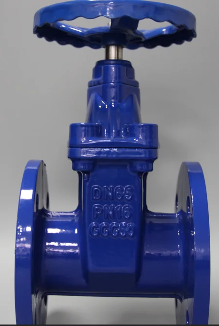 TKFM factory direct sale dn 80 steam power station flanged din cast iron epdm seal resilient gate valve