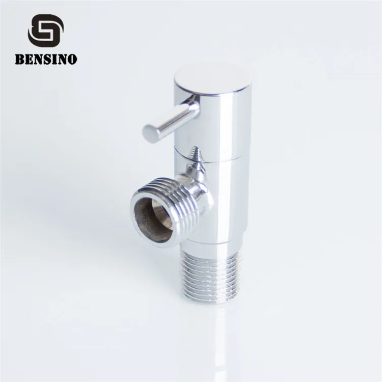 Brass Body Chrome Plated Polish Finishing Toilet Washing Machine Bathroom Hose Angle Valve