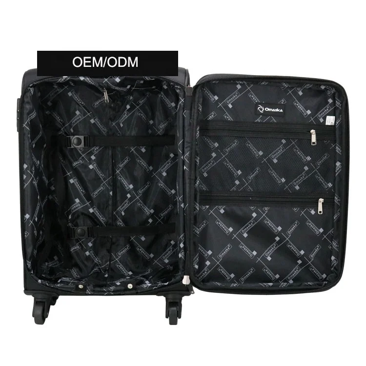 Omaska luggage factory nice quality spinner wheel wholesale custom luxury 3 piece luggage set