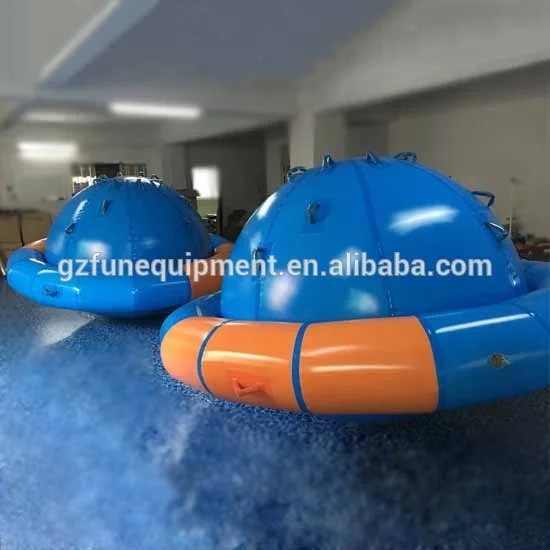 High quality inflatable blue water rocker UFO balloon inflatable planet ball saturn inflatable boat for kids and adults