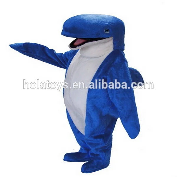 Hola blue shark mascot costume for adult