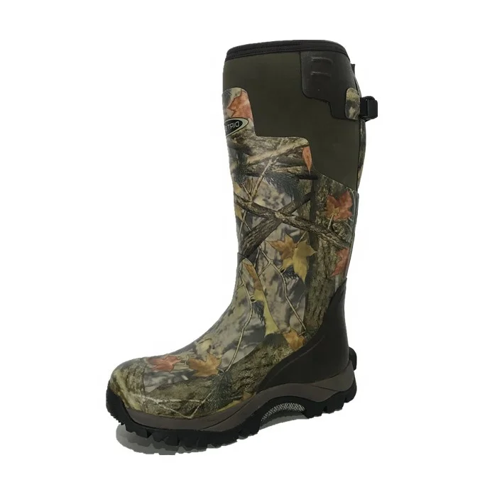 Rubber Neoprene Hunting Boots Waterproof Camouflage