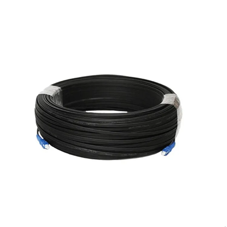 Factory Price FTTH Outdoor 1 2 4 Core Drop Cable G657A1 Fiber Optic Patch Cord With SC connector