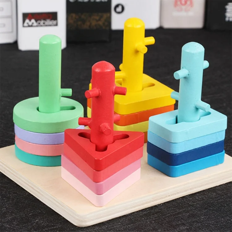 Раннее обучение по индивидуальному заказу от производителя Монтессори деревянный блок обучающих игрушек для детей