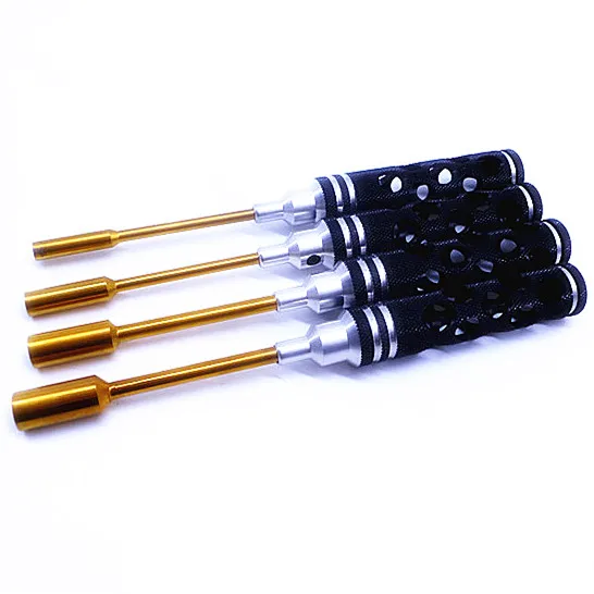 4 Pcs Steel Screwdriver Set Socket Driver Wrench for rc hobby  Nut driver Spinner Drivers DIY Hand Tools