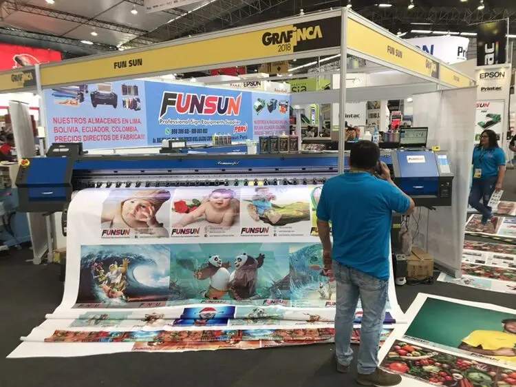 Top selling 3.2m Funsunjet FS-3202 used digital flex banner printing machine 1440dpi
