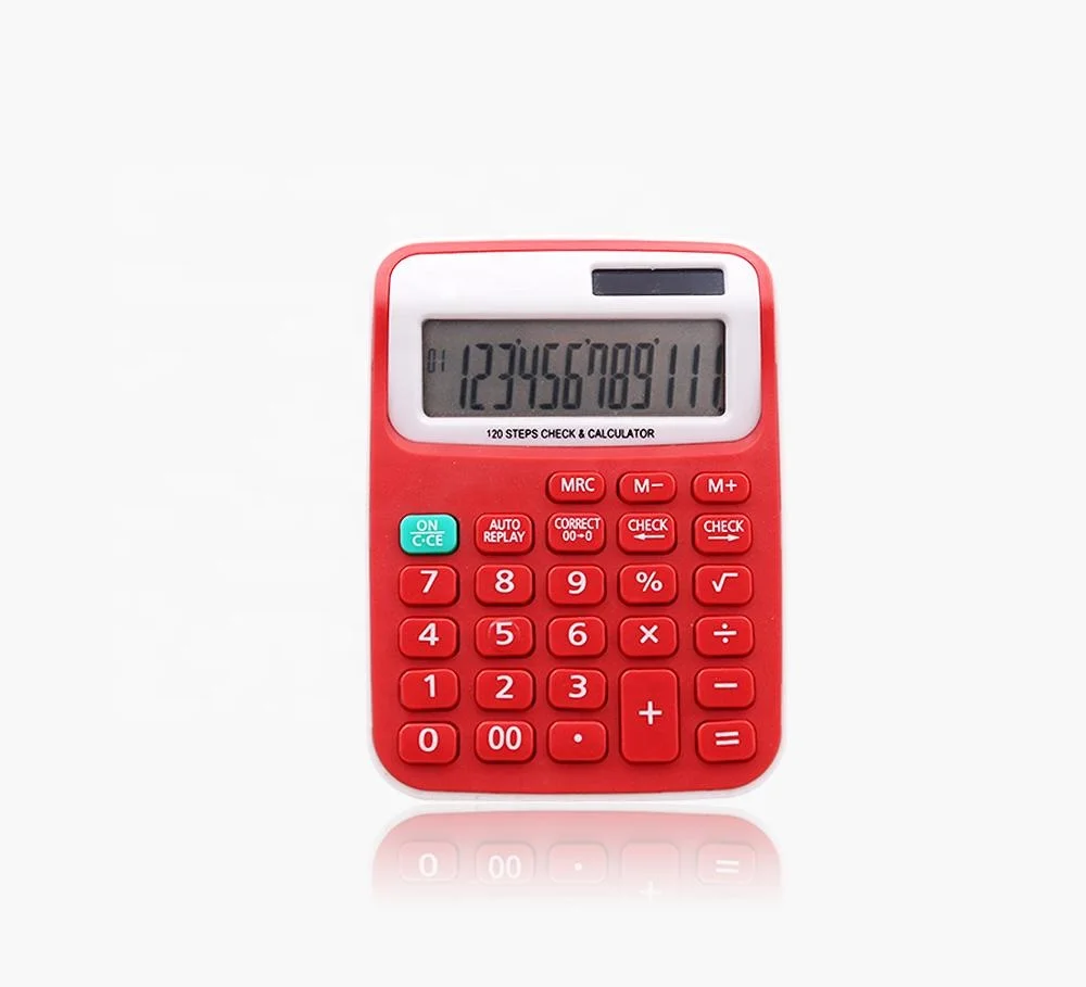 
Wholesale Cheap Price Business School Office Calculadora Colorful 12 Digit Electronic Mini Promotion Gift Calculator 