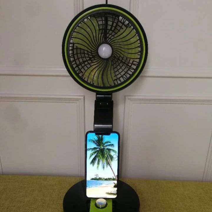 
Solar Multi functional mini electric fan rechargeable desk fan 