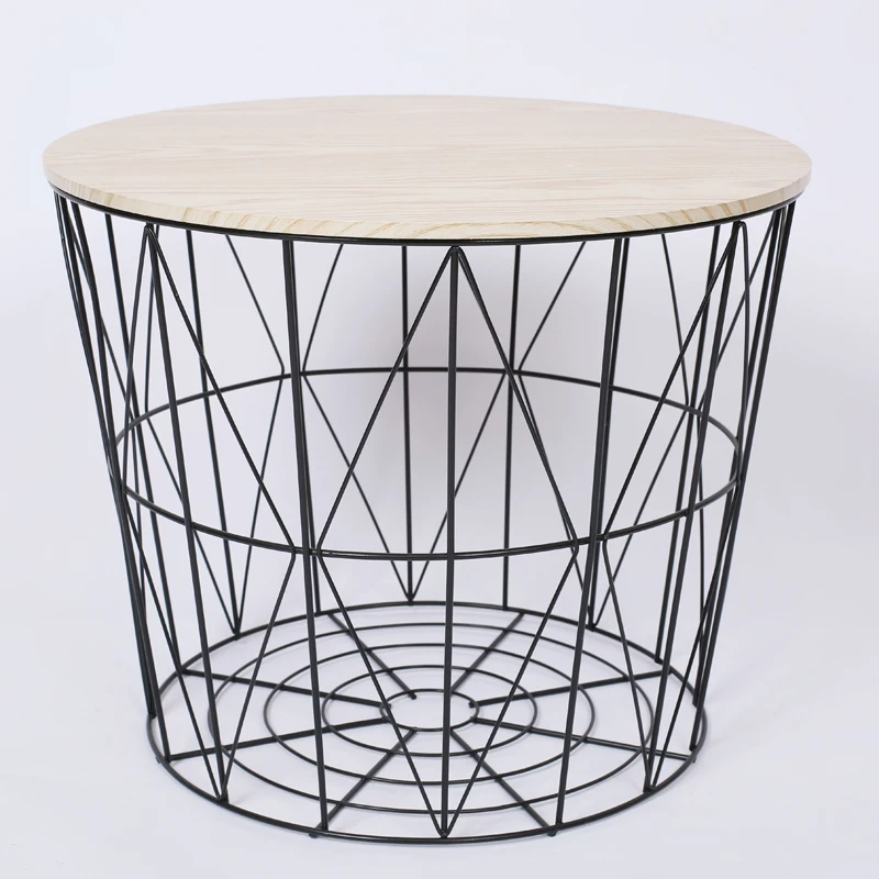 home furniture living room handmade metal wire coffee table tea table with stools
