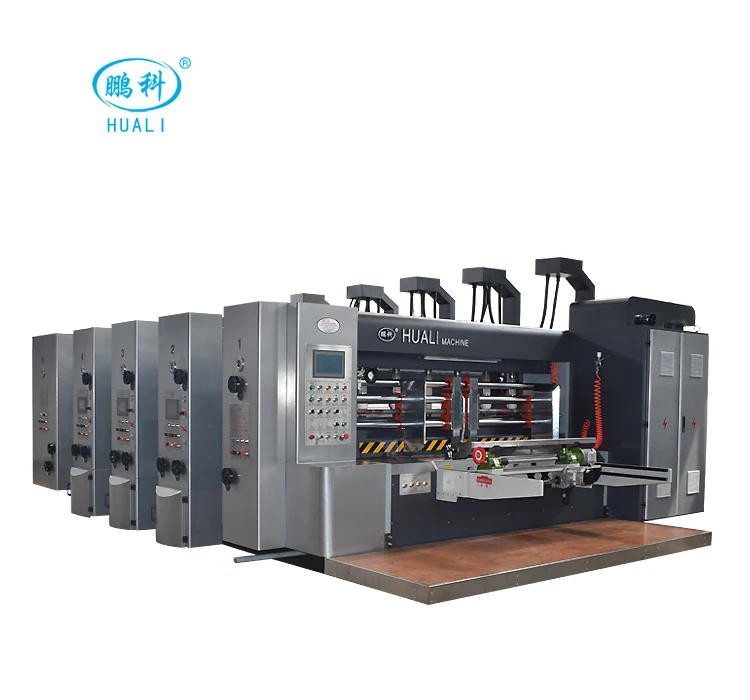 Durable good sale cardboard printing 1-6 colors machine with slotting