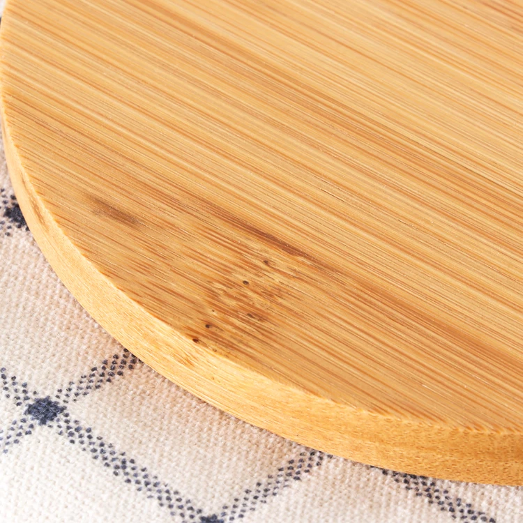 
In Stocked Customized Round Cup Mat Pad Drink Cup Coasters Bamboo Coasters for bar wedding 
