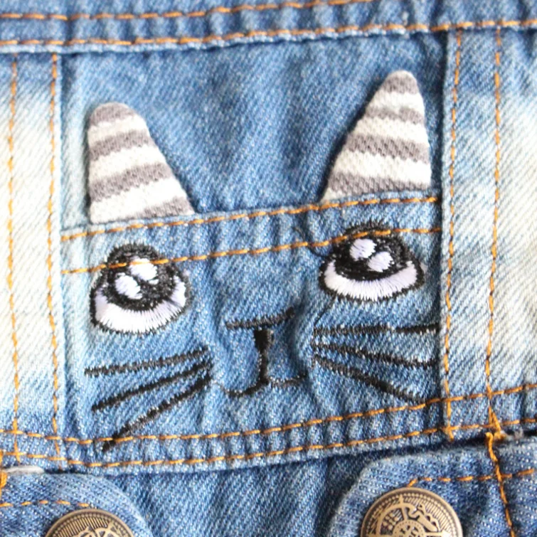 2019 dog summer jacket new jean vest cut rabbit and cats on the back dog clothes pet