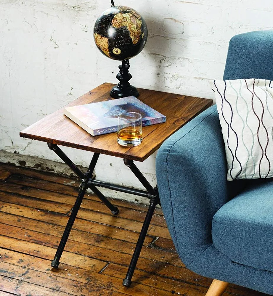 
Custom size color table metal leg industrial black pipe table legs computer table legs cross modeling 