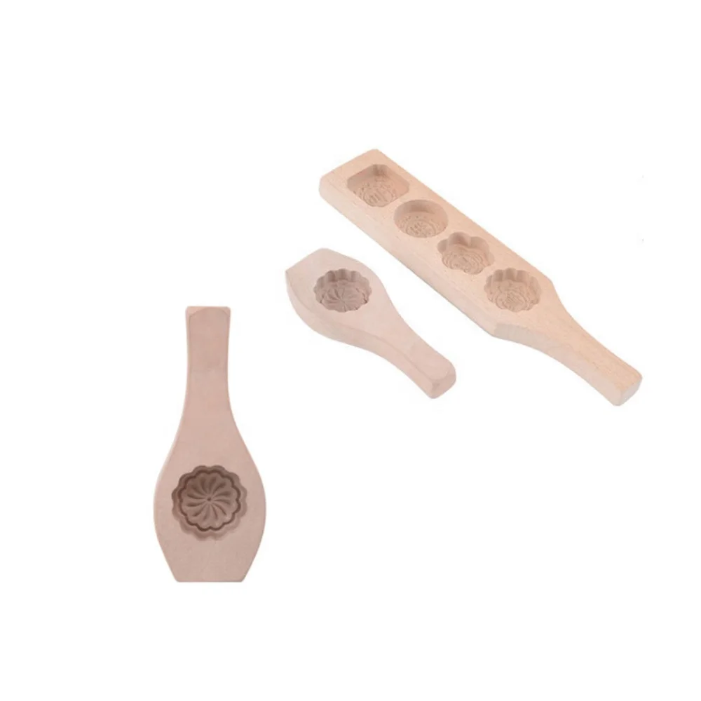 Baking Mold Biscuit Chocolate Muffin Handmade Soap Molds Wooden DIY Mooncake Mold
