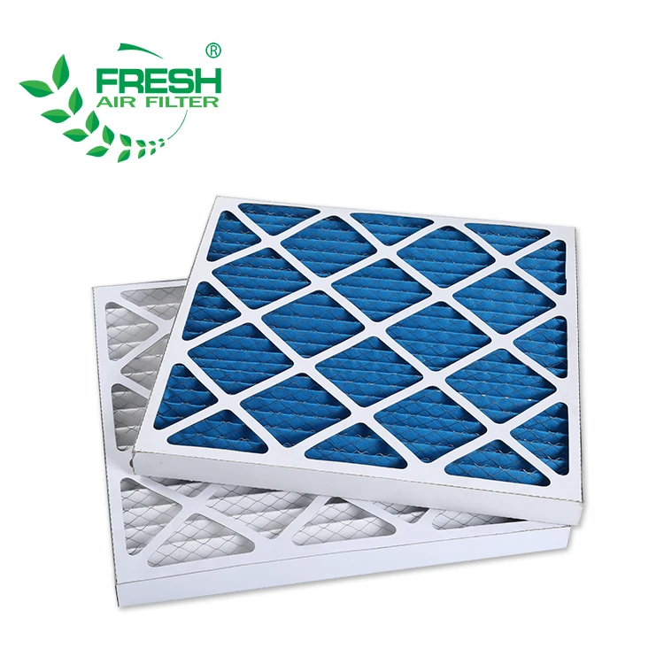 HVAC Cardboard Pleat Panel Air Conditioner Filter for Ventilation System