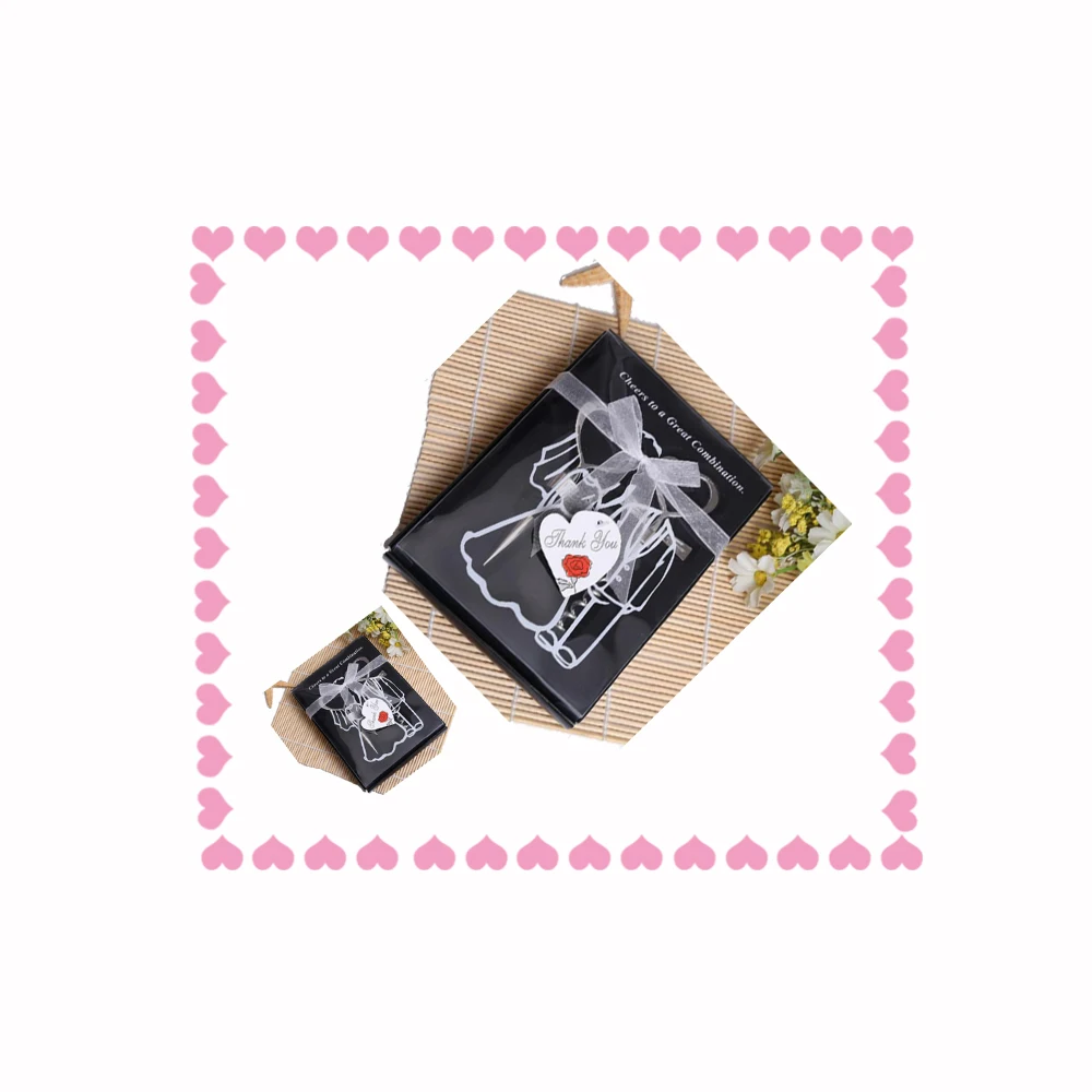 Best Selling Opener and Stopper Set Wedding Gifts for Guests Box Wedding Favors